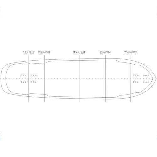 Longboard deska LUCA Ursa 37 downhill freeride slide