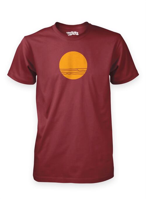 Tričko SUTSU Evening Surf burgundy