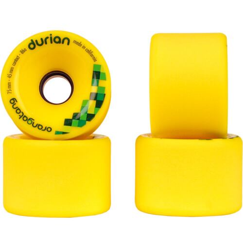 Longboard kolečka ORANGATANG Durian 75mm 86a žlutá