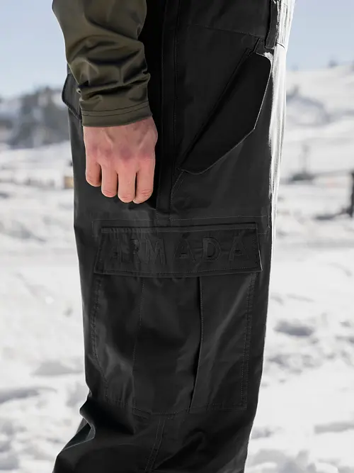 Pánské kalhoty ARMADA Sumpter 2L Bib Black 25/26