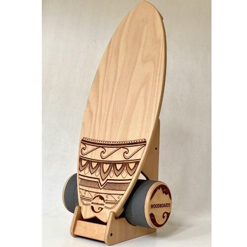 Balanční deska WOODBOARDS Surf komplet