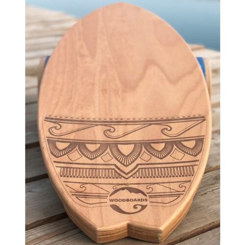 Balanční deska WOODBOARDS Surf komplet