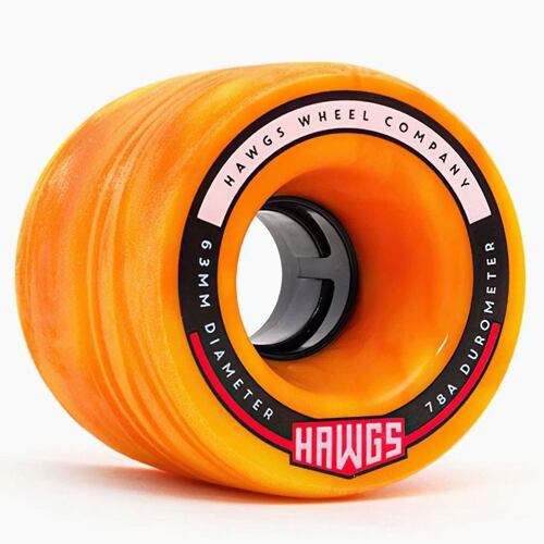 Longboard kolečka HAWGS Fatty orange 63mm
