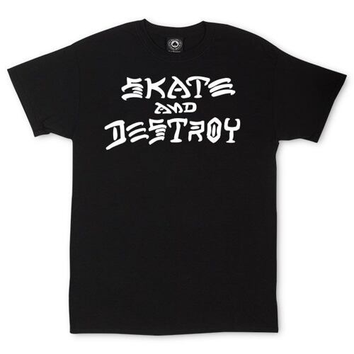 Tričko THRASHER skate and destroy black