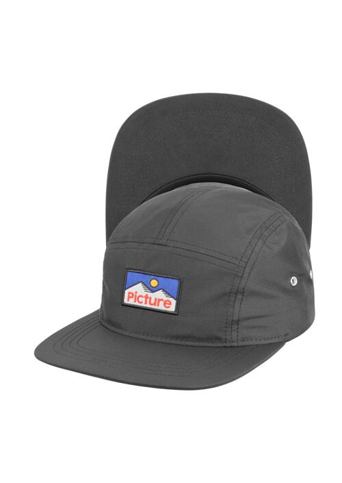 Kšiltovka PICTURE Faro 5 panel black ripstop